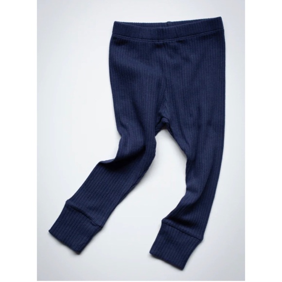 The Simple Folk Other - The Simple Folk NWT Baby Ribbed Indigo Blue Leggings